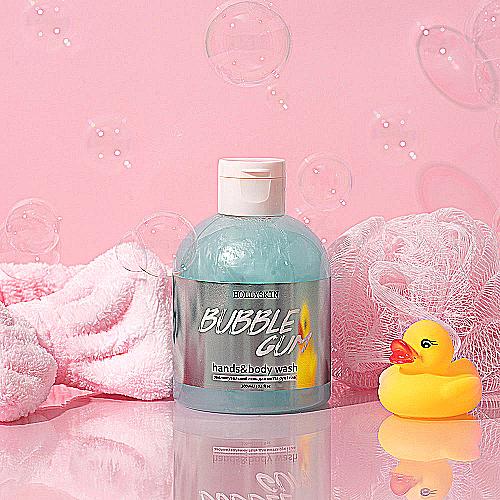 Зволожувальний гель для миття рук і тіла HOLLYSKIN Bubble Gum